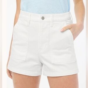 J.Crew Factory White utility denim short 24 $89.50 Optic White Wash